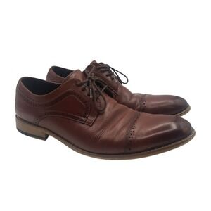 Stacy Adams Dickinson Men's Cognac‎ Cap Toe Oxford Dress Casual Shoes Size 10M